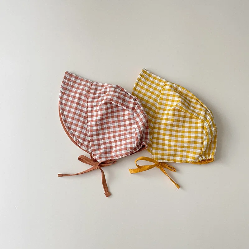 Chapeau Bob Réversible Bébé - Carreaux