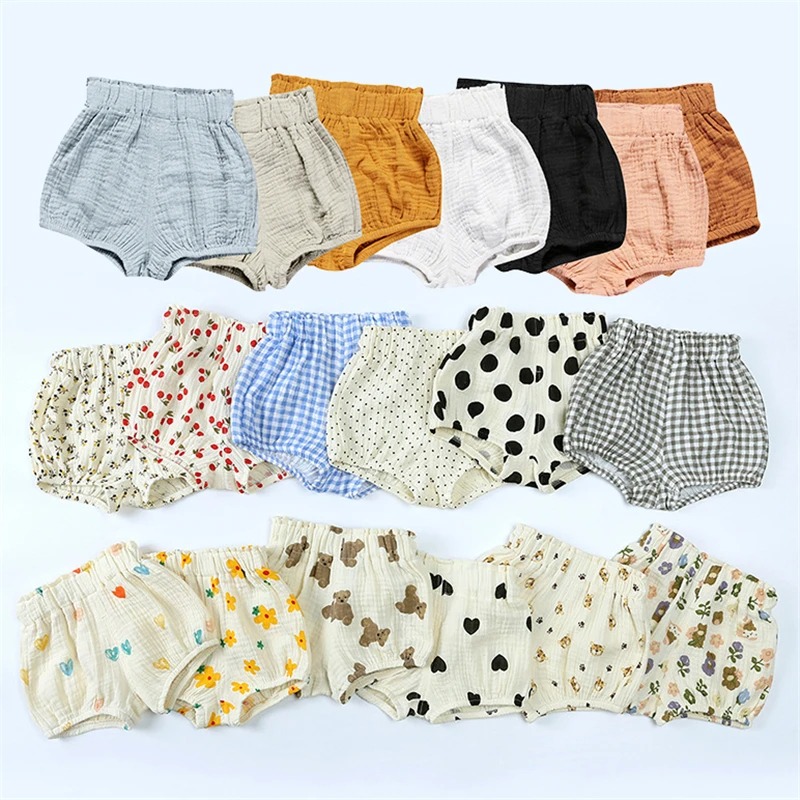 Bloomer Short à Volants Bébé - Coton-Lin